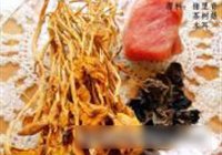 肉片茶树菇烧木耳的做法 步骤1