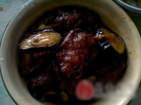 肉末茄饼