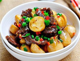 蚝油鲜菇滑牛肉