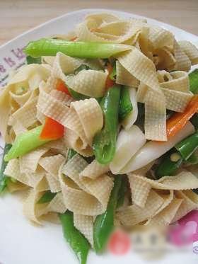 青蒜炒千张