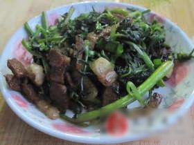 柳蒿芽炒肉丝