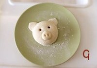 小猪豆沙包的做法 步骤8