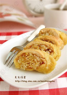 糯米鸡肉卷