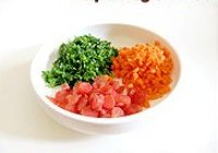 青菜玉米面小饼 红薯粥的做法 步骤2