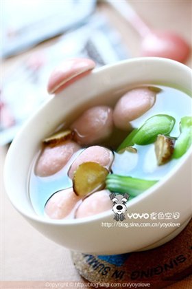 白芷油菜鱼丸汤
