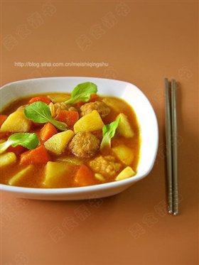 咖喱肉丸汤