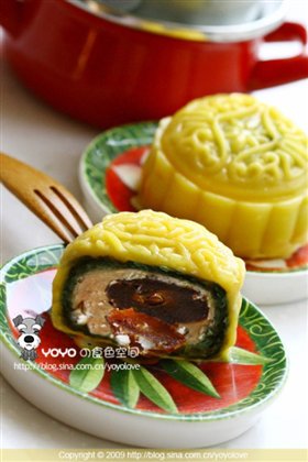 自制玫瑰云腿月饼