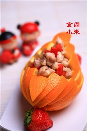 橙味香鸡球