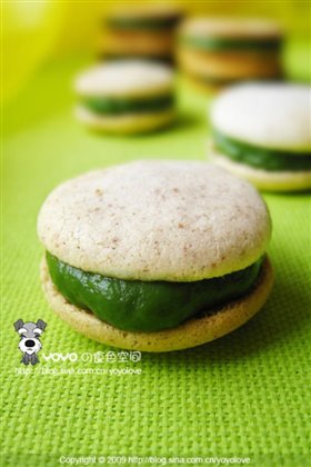 绿茶夹心榛子饼干