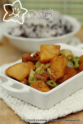 烧土豆熬白菜