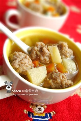 荸荠肉丸汤