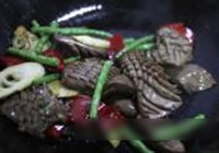 豆角凤尾腰花的做法 步骤5