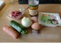 西葫芦肉末豆腐的做法 步骤1