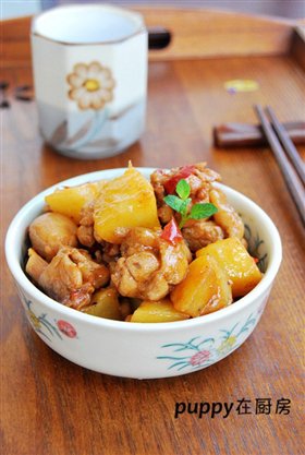 香辣土豆烧鸡块