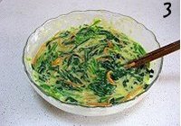 菠菜胡萝卜蛋饼的做法 步骤3