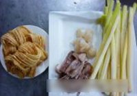 蒲菜茶馓的做法 步骤2