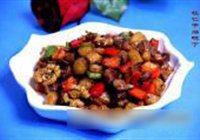 桃仁干煸鸭丁的做法 步骤9