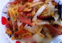 嫩白菜炒火腿的做法 步骤17
