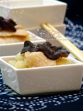 滑炒山药肉片