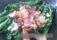腊肉炒芥蓝的做法 步骤4