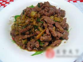 野山椒炝牛肉