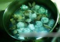 蛤蜊荠菜鱼丸汤的做法 步骤14