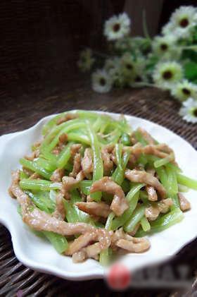 莴笋肉丝