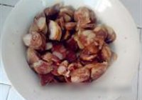 小青菜烧香肠的做法 步骤2