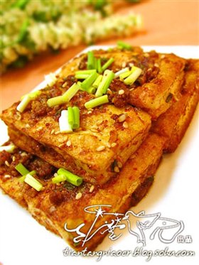 煎烧西部风味豆腐