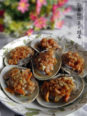 蒜蓉粉丝蒸天鹅蛋