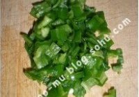 三色茄条的做法 步骤1