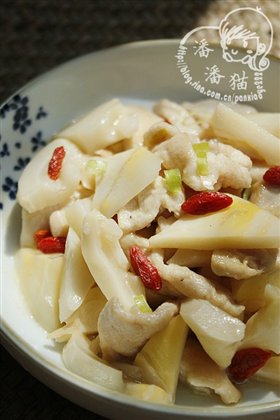 枸杞竹笋鸡片
