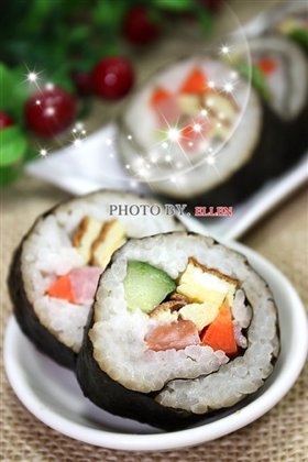煎蛋饼寿司