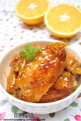 香橙蜜糖鸡翅