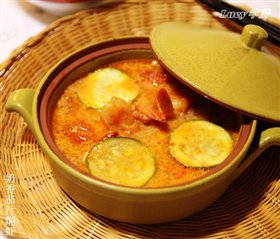 奶香茄汁虾汤