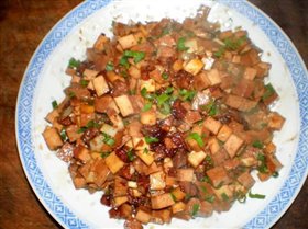 冬笋炒三丁