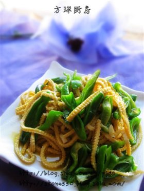 尖椒干豆腐丝