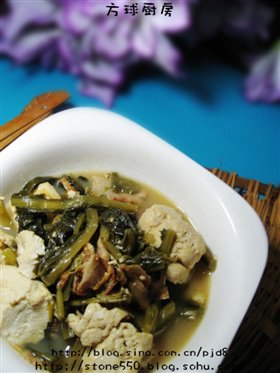 雪里蕻炖豆腐