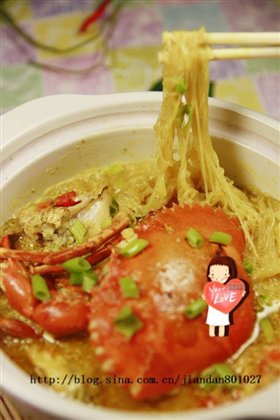 粉丝咖喱蟹