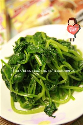 凉拌菠菜