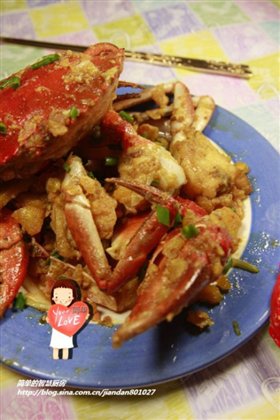咸蛋黄焗青蟹