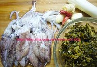 雪菜炒海兔子的做法 步骤1