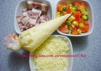 芝士蔬菜面包的做法 步骤3