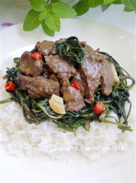 沙茶牛肉烩饭