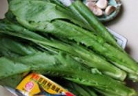 豆豉鲮鱼油麦菜的做法 步骤1