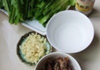 豆豉鲮鱼油麦菜的做法 步骤2