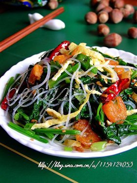 蒜蓉菠菜粉丝