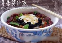 荠菜腊肠煲仔饭的做法 步骤14