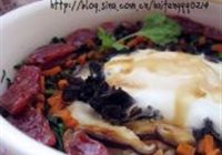 荠菜腊肠煲仔饭的做法 步骤15
