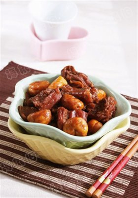 板栗烧牛肉